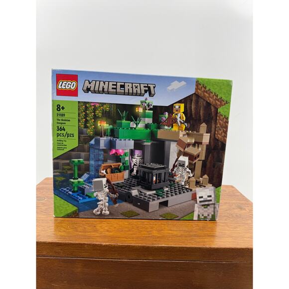 LEGO MINECRAFT 21189 RETIRED NIB The Skeleton Dungeon 364 Pieces Ages 8+ - Picture 2 of 5